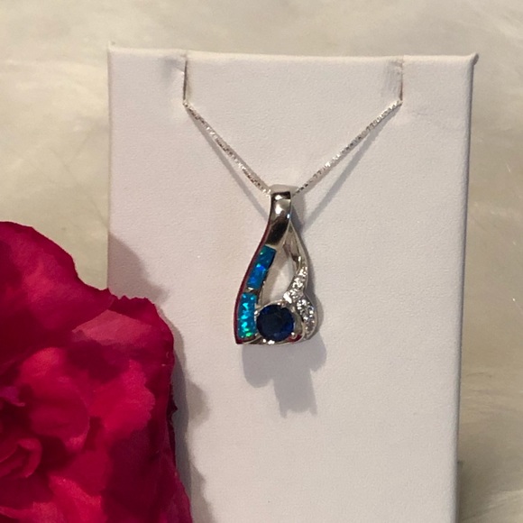 Australian Opal Inlay Pendant - Picture 5 of 5